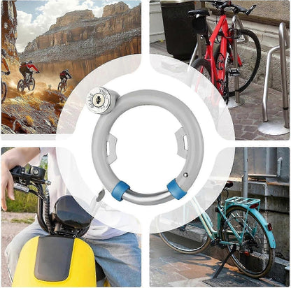 Bicycle lock, heavyduty antitheft security locks, brake locks for security discs, multifunctional round podlock, weatherproof construction