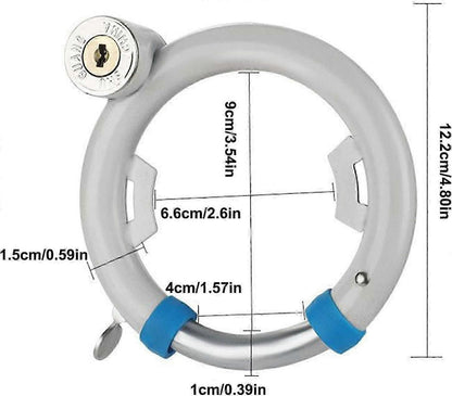 Bicycle lock, heavyduty antitheft security locks, brake locks for security discs, multifunctional round podlock, weatherproof construction