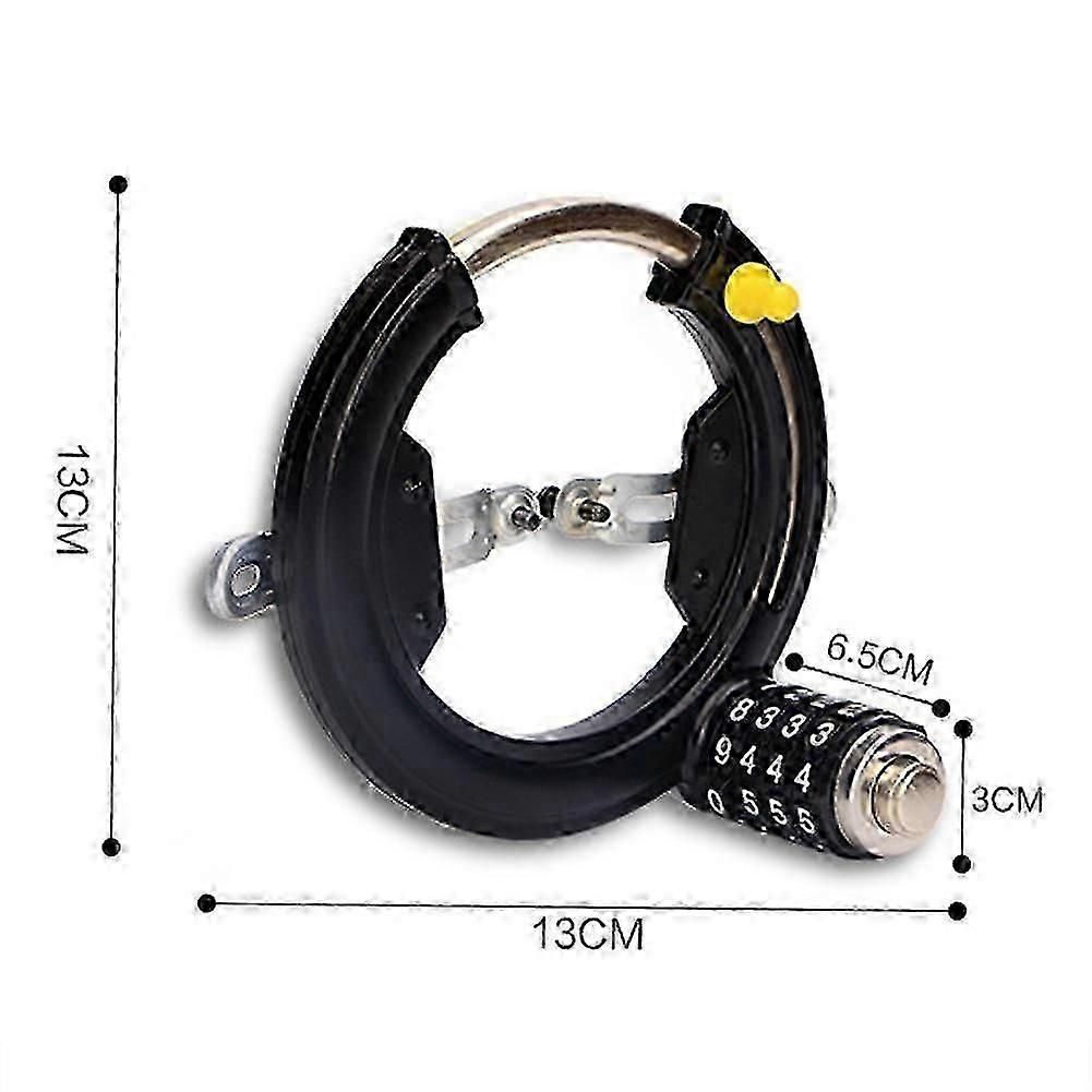 Bicycle Steel Horseshoe Lock Security Password 4 Digit Lock Anti-Theft Combination Number Code Safety Bike Bicycle Accessories