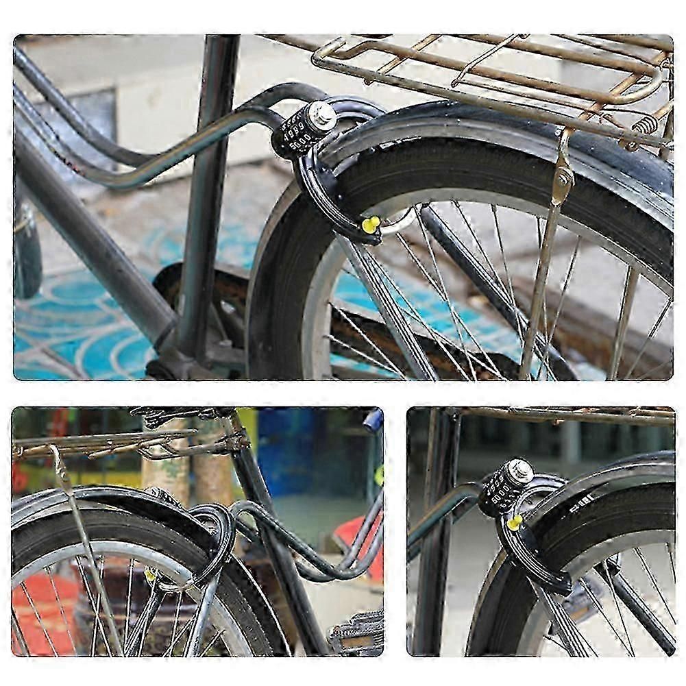 Bicycle Steel Horseshoe Lock Security Password 4 Digit Lock Anti-Theft Combination Number Code Safety Bike Bicycle Accessories