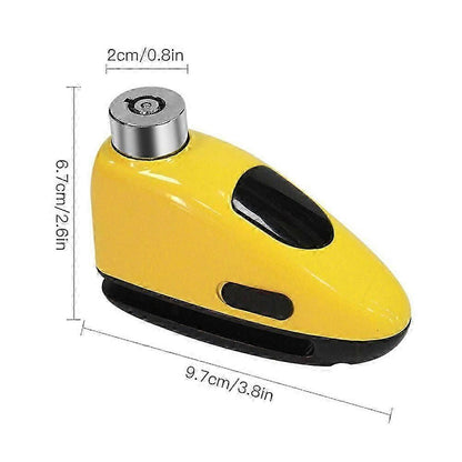 Bicycle Disc Brake Alarm Lock Waterproof Anti-theft Security Wheel Disc Lock