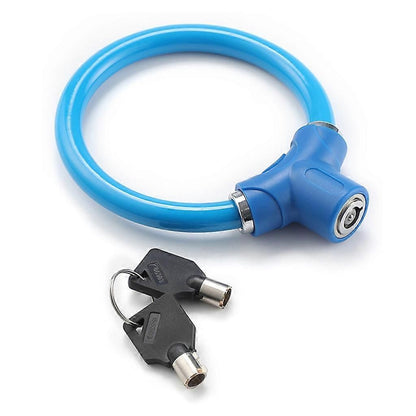 Rings Shape Bicycles Antitheft Lock High Security Mountain Bicycles Lock - Blue