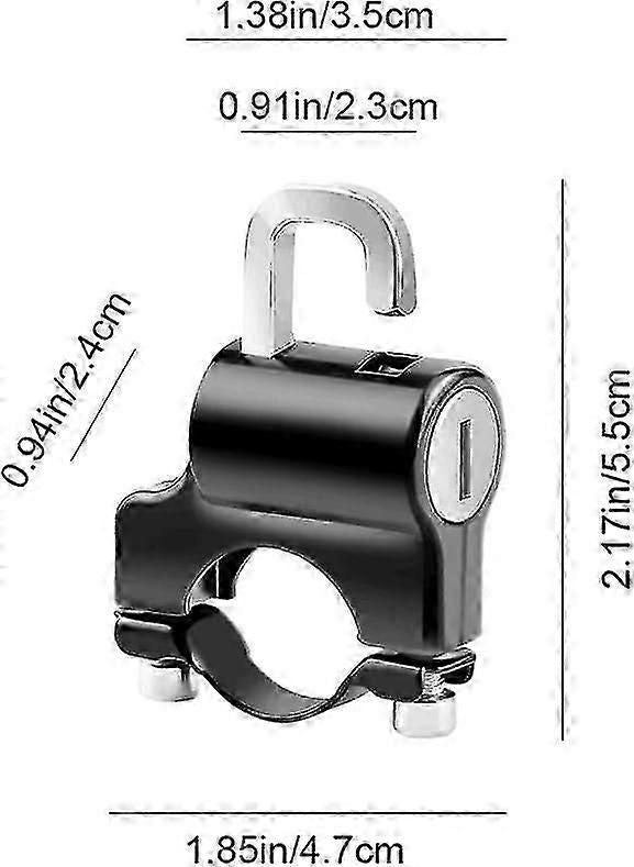 Bicycle Lock Aluminum Alloy Helmet Lock Portable Motorcycle Lock For Motorcycles Cars Bicycles
