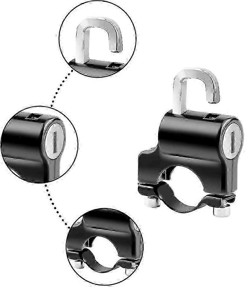 Bicycle Lock Aluminum Alloy Helmet Lock Portable Motorcycle Lock For Motorcycles Cars Bicycles