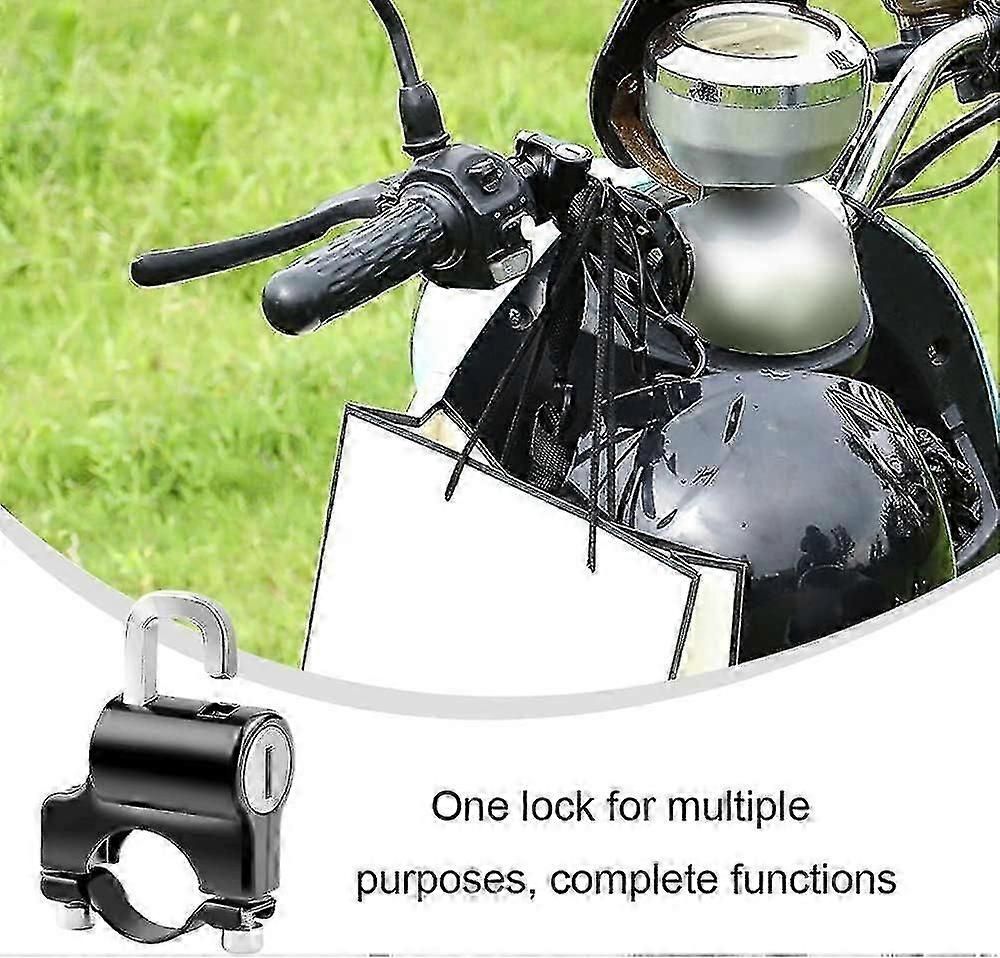Bicycle Lock Aluminum Alloy Helmet Lock Portable Motorcycle Lock For Motorcycles Cars Bicycles