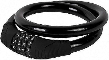 Bike Lock,4-Digit Password Bicycle Lock Portable Anti Theft Bike Password Lock for Bicycles, Motorbike, Electric Bicycles (Black)