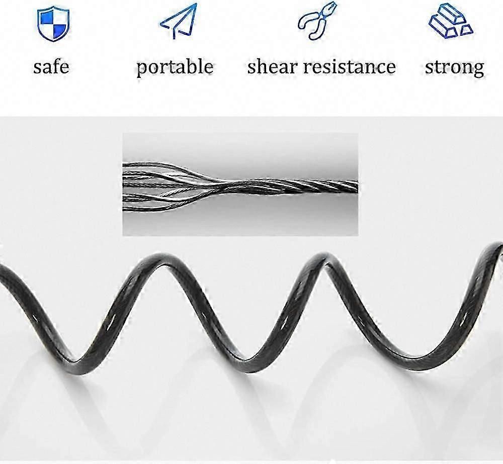 Bike Lock,4-Digit Password Bicycle Lock Portable Anti Theft Bike Password Lock for Bicycles, Motorbike, Electric Bicycles (Black)
