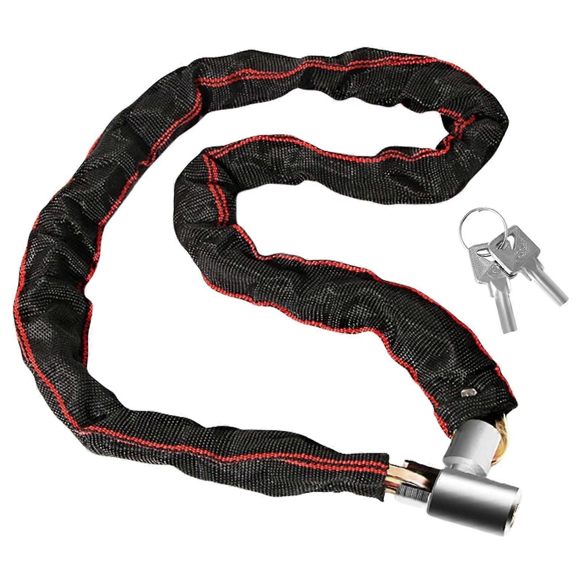 Bicycles Lock Heavy Duty Cycling Locks for Cycle, Motorcycle, Bicycles Locks High Security Bike Chain Lock with 2 Key Multicolor - 65cm