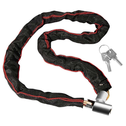 Bicycles Lock Heavy Duty Cycling Locks for Cycle, Motorcycle, Bicycles Locks High Security Bike Chain Lock with 2 Key Multicolor - 125cm