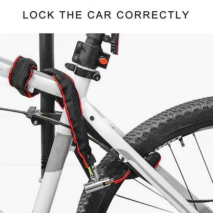 Bicycles Lock Heavy Duty Cycling Locks for Cycle, Motorcycle, Bicycles Locks High Security Bike Chain Lock with 2 Key Multicolor - 125cm