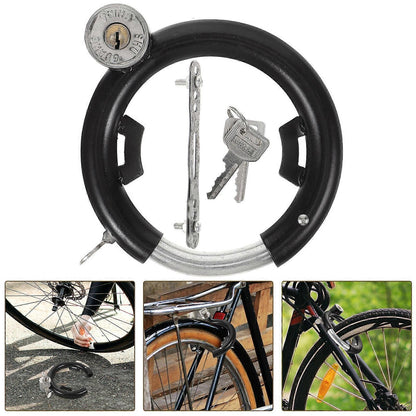 Durable Round Lock 2Set Multi-Function Bicycle Lock For Electric Bicycle Safety Anti-Theft Use