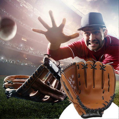 Youth Baseball Gloves Synthetic Leather Baseball Glove Sports Baseball for Women and Men Kids - Light Brown 10.5inch