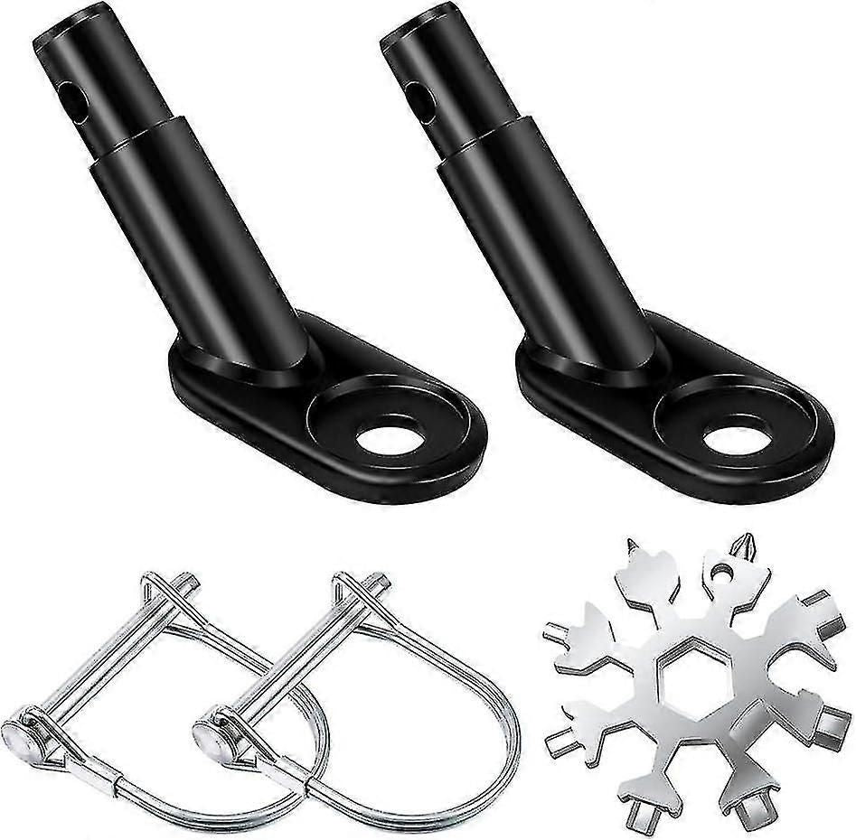Bicycle trailer connectors, Two sets, Easy to install and durable, Comes with multi-functional tools