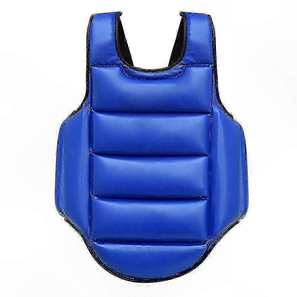 Martial Arts Training Vest for Chest Protection in Boxing and Karate Body Protector Gear Soft Equipment for Combat Sports Practice - Black L