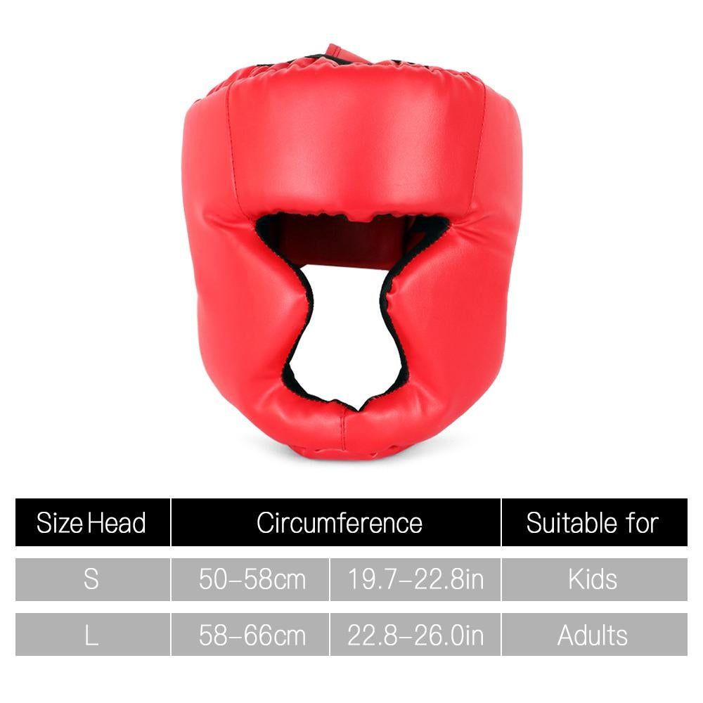 Kickboxing Head Gear for Adults/ MMA Training Spng Maal Arts Boxing Helmet - Black S