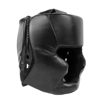 Kickboxing Head Gear for Adults/ MMA Training Spng Maal Arts Boxing Helmet - Black S