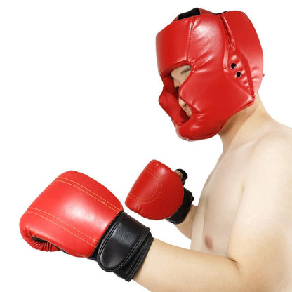 Kickboxing Head Gear for Adults/ MMA Training Spng Maal Arts Boxing Helmet - Black L
