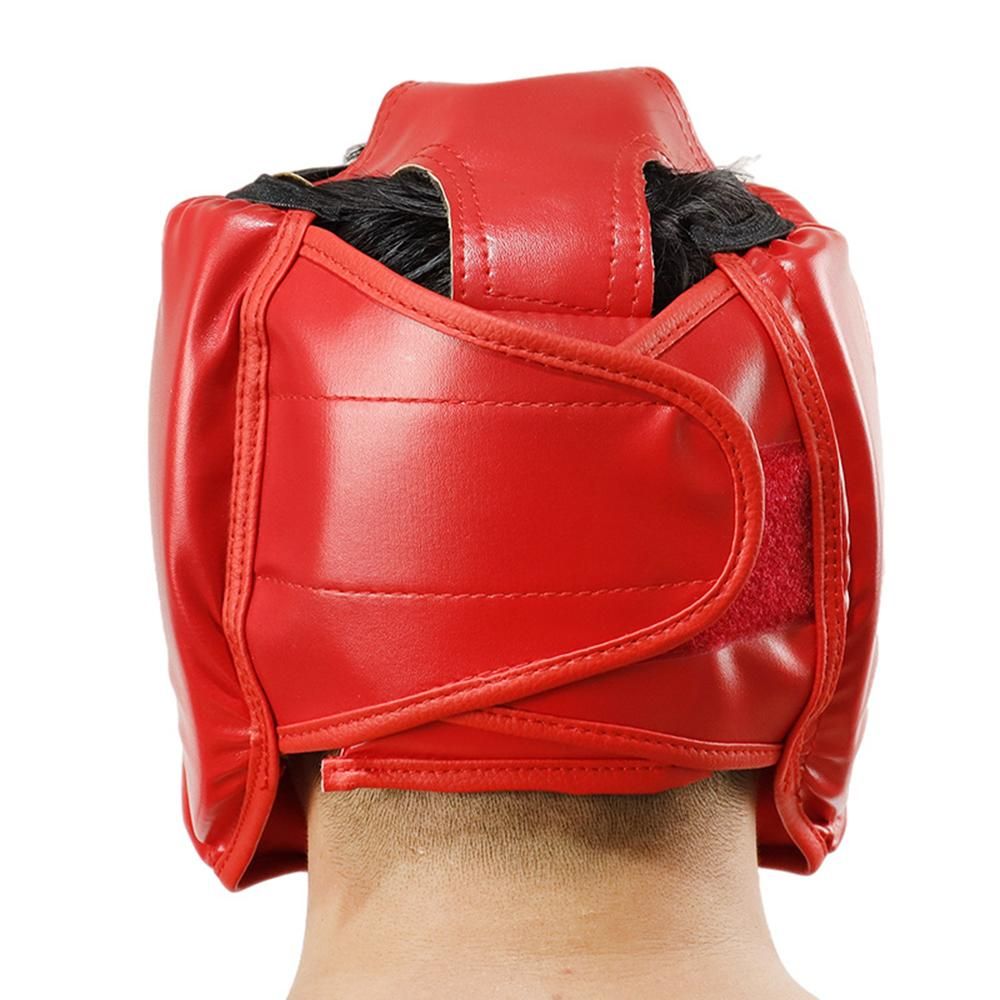 Kickboxing Head Gear for Adults/ MMA Training Spng Maal Arts Boxing Helmet - Red L