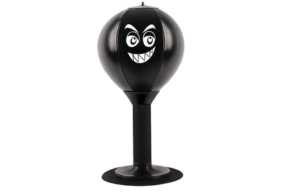 Desk Punching Bag Desktop Toy with Strong Suction Cup Fun Punch Desktop Game-Black
