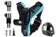 Motorcycle Helmet Chin Mount for Action Camera Quick Release Shockproof - Blue