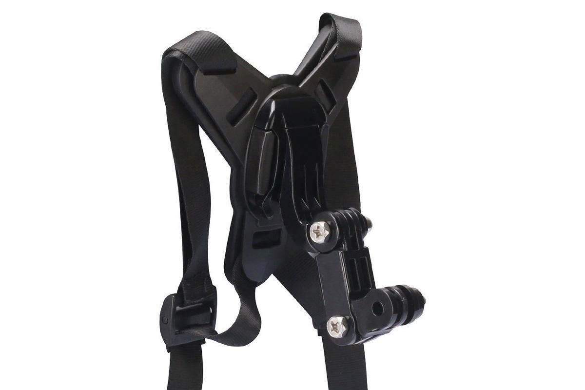 Motorcycle Helmet Chin Mount for Action Camera Quick Release Shockproof - Black