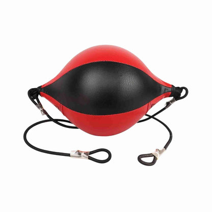 Speed Ball Boxing Floor to Ceiling PU Double End Punching Training Bag Black Red
