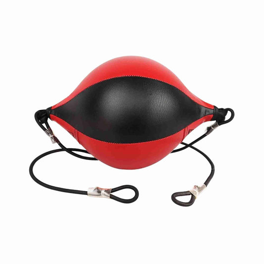Speed Ball Boxing Floor to Ceiling PU Double End Punching Training Bag Black Red