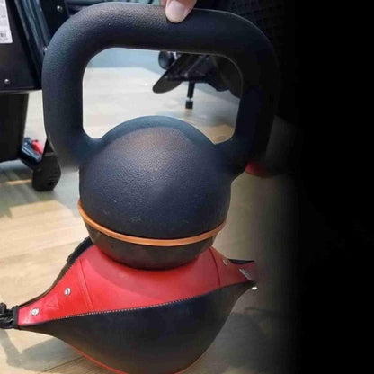 Speed Ball Boxing Floor to Ceiling PU Double End Punching Training Bag Black Red