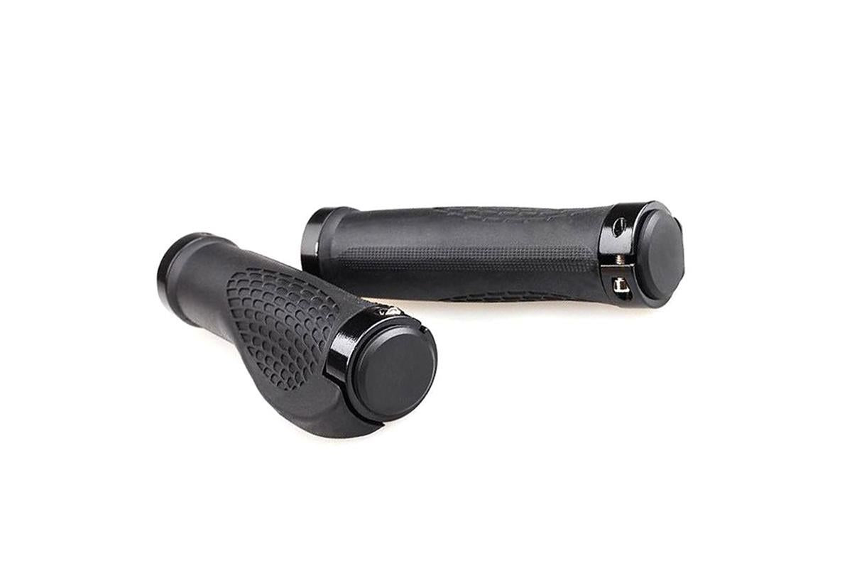 Cycling Lock-On MTB Ergonomic Mountain Bike Rubber Grips Bicycle Handlebar - Black