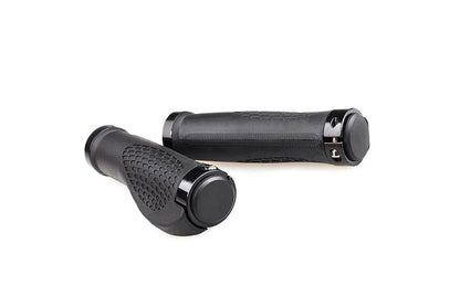 Cycling Lock-On MTB Ergonomic Mountain Bike Rubber Grips Bicycle Handlebar - Black