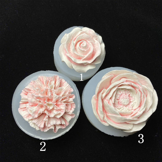 Silicone Flower Mold DIY Epoxy Plaster Candle Soap 15-828