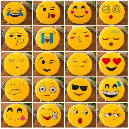 Plush Emoji Pillow PP Cotton Hand Warmer Laugh 40cm pillow
