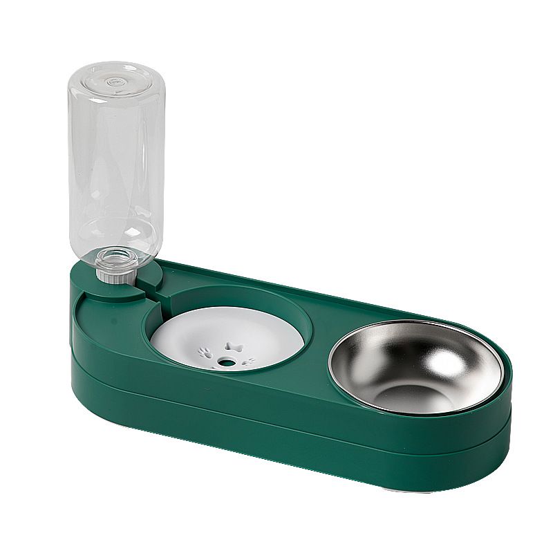 Cat Water Fountain Claw Cheep Automatic Feeder Peacock Green