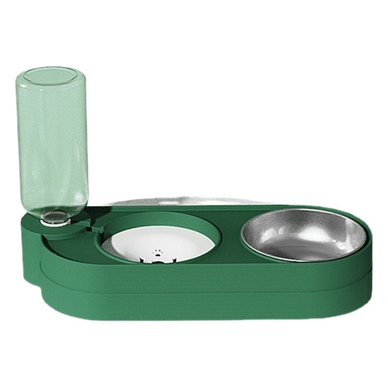 Cat Water Fountain Claw Cheep Automatic Feeder Peacock Green