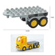 Hongyuan sheng Building Blocks Bus Vehicle 32-hole rear carriage