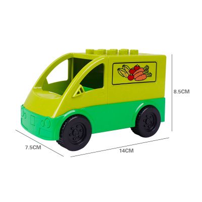 Hongyuan sheng Building Blocks Bus Vehicle Fruit cart