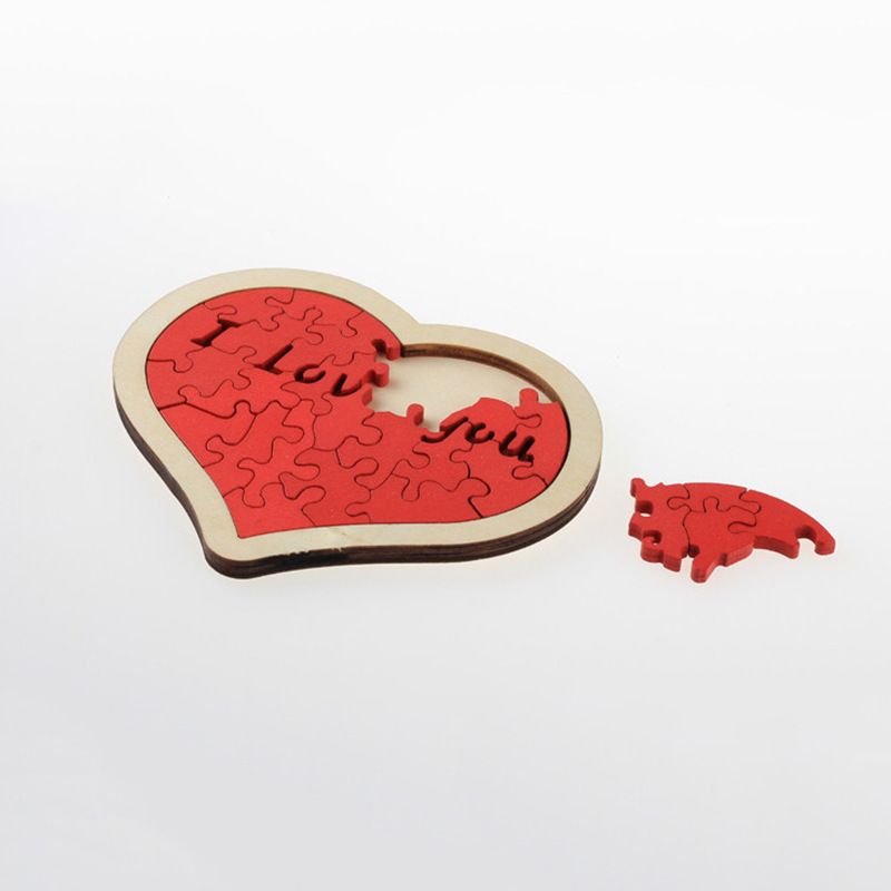 Wooden Love Puzzle WC003 Plane Puzzle English Love Quotations
