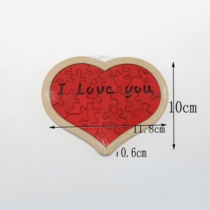 Wooden Love Puzzle WC003 Plane Puzzle English Love Quotations