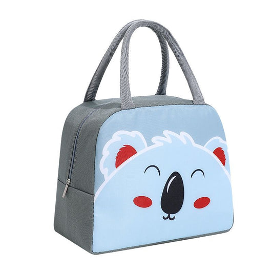 Youwang Kids Insulated Lunch Bag Oxford Cloth Waterproof Blue koala