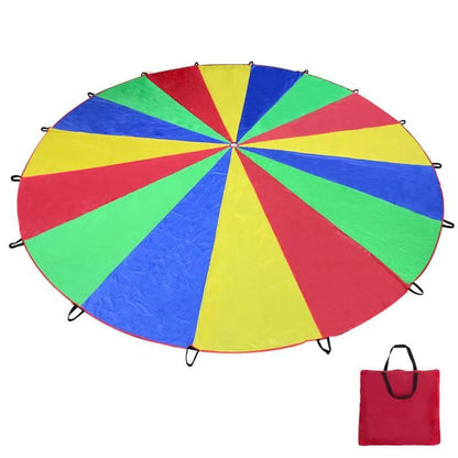 Rainbow Umbrella Cloth Toy 2.6m 8 Panels Number 8 colors (3.6 m free 20 and ocean ball)