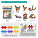 6-Color Mix Double Cross Building Blocks Set for Kids - Creative STEM Early Learning Toys for Ages 3-6, Ideal for Preschool, Home Play, and Educational Gifts (360PCS)