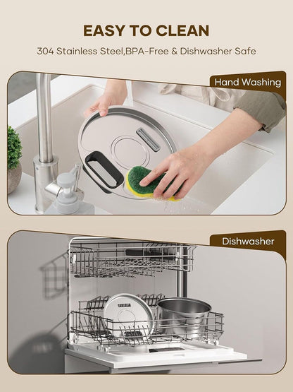 Wireless Pet Water Fountain for Cats and Small Dogs, 304 Stainless Steel, 3.2L Capacity, Rechargeable Battery, Three Flow Modes, Low Noise, Easy to Clean (D2)