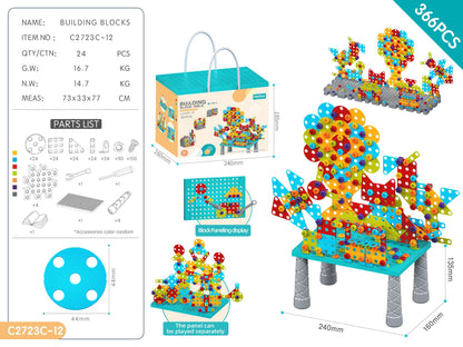 DIY Screw Assembly Building Blocks Set for Kids Ages 3-6 – Creative Educational Toy with Wrench and Screwdriver, Perfect for Parent-Child Interaction and Fine Motor Skills Development (246PCS)
