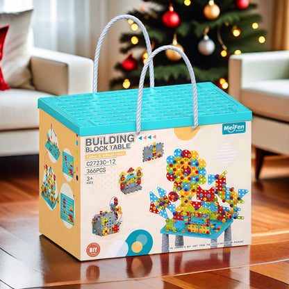DIY Screw Assembly Building Blocks Set for Kids Ages 3-6 – Creative Educational Toy with Wrench and Screwdriver, Perfect for Parent-Child Interaction and Fine Motor Skills Development (490PCS)