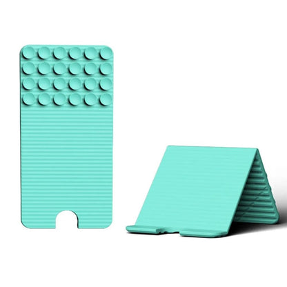 Versatile Foldable Silicone Suction Stand – Universal Adhesive Grip Pad for Phone, Tablet, and Laptop, Bendable Multi-Surface Mount for Desk, Mirror, Gym, and Travel (Rose)