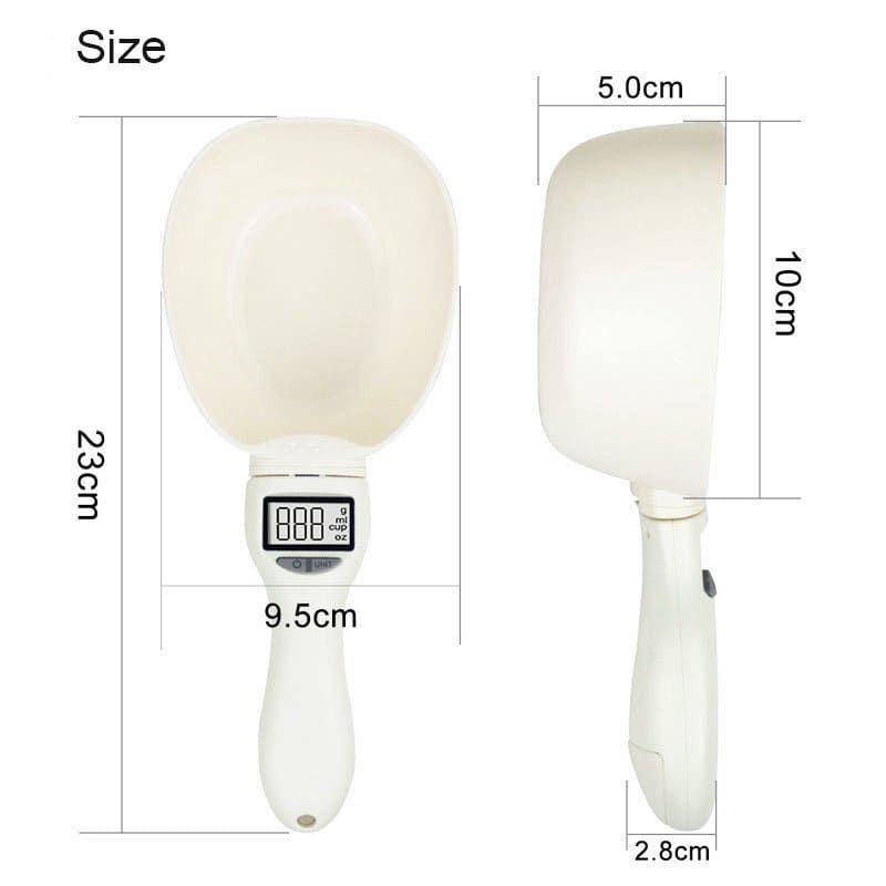 Precision Electronic Weighing Spoon for Pet Food and Kitchen Ingredients, Digital Scale Spoon with LCD Display, Accurate Measurement for Flour, Milk Powder, and Seasonings