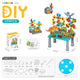 DIY Creative Screw Puzzle Building Block Table Set for Kids Ages 3+ – Educational STEM Toy with Colorful Plastic Pieces, Tools, and Bonus Drawing Board for Home Play and Skill Development (379PCS, Dinosaur)