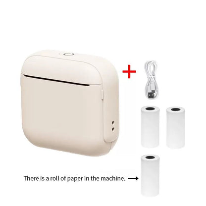 Mini Bluetooth Thermal Printer for Study, Journaling, and Labeling – Inkless Wireless Printing with App Control, Perfect for Students, DIY Lovers, and Home Organization Gifts (Green)