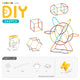 DIY Flexible Straw Building Blocks for Kids Ages 3-6, Creative Educational Construction Toy Set with Bendable Straws and Connectors, 112/242/723 Pieces for 3D Geometry and Imaginative Play (242PCS)