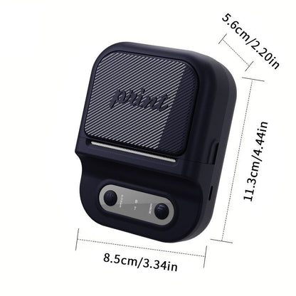 Portable Inkless Thermal Label Printer with Bluetooth Connectivity, Compatible with 12-58mm Paper Widths for Home Organization, Office Filing, Retail Pricing, and Creative Labeling Projects (Red)